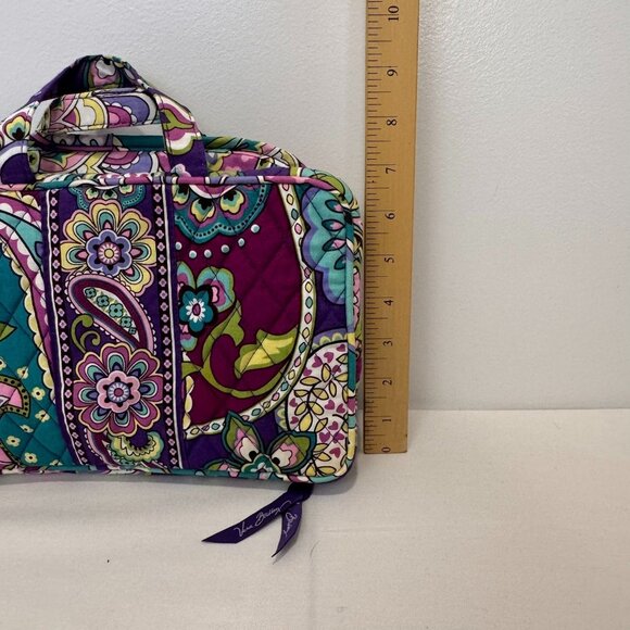 NWOT Vera Bradley Heather Quilted Paisley Floral Travel bag With Handles, hook - Picture 10 of 11